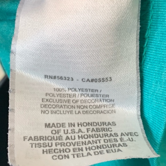 Nike Mint Green Dri Fit V Neck Workout T Shirt Top - Picture 5 of 7